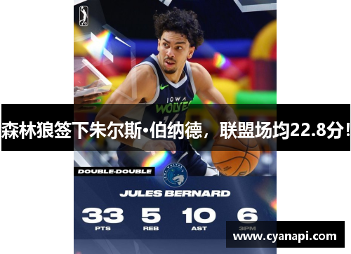 森林狼签下朱尔斯·伯纳德，联盟场均22.8分！